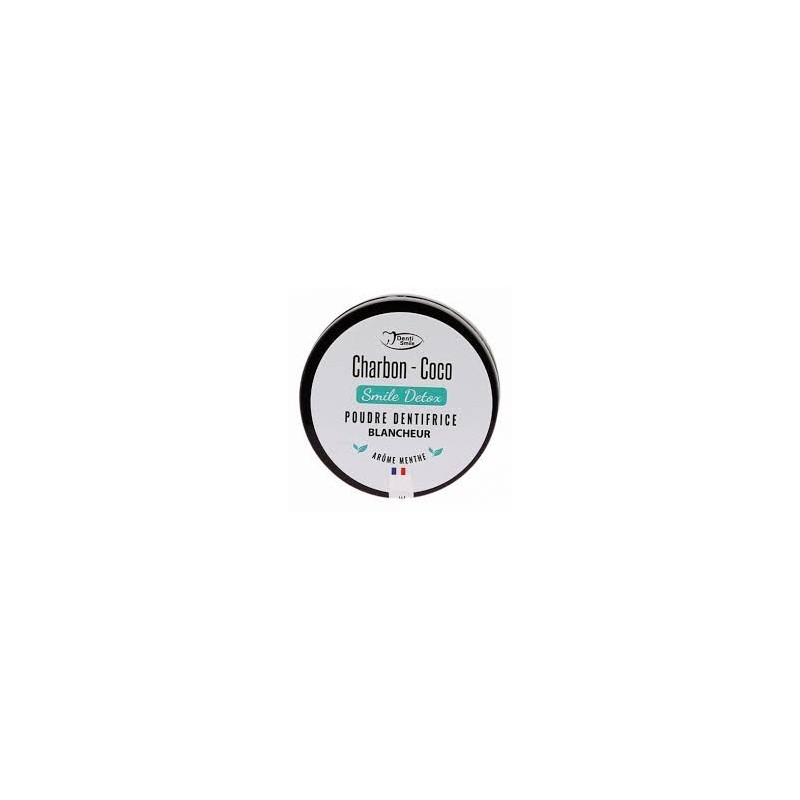DENTI-SMILE POUDRE BLANCHEUR CHARBON COCO MENTHE 10 G