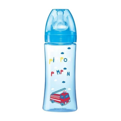 DODIE BIB INI+ 330ML BLEU POMPIER +6 M TET RONDE 3 VIT D3