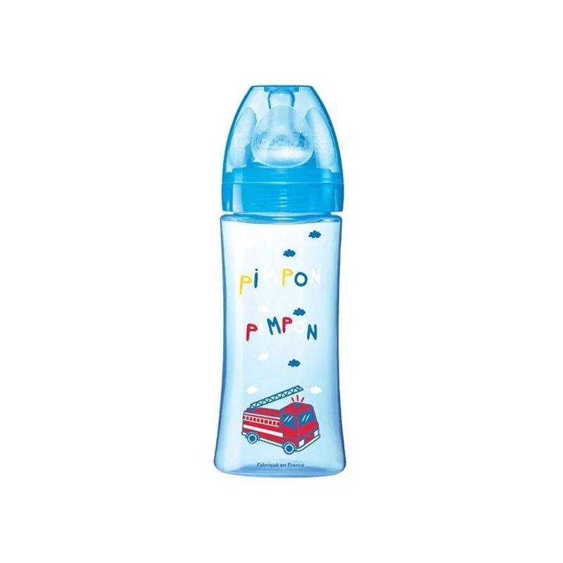 DODIE BIB INI+ 330ML BLEU POMPIER +6 M TET RONDE 3 VIT D3