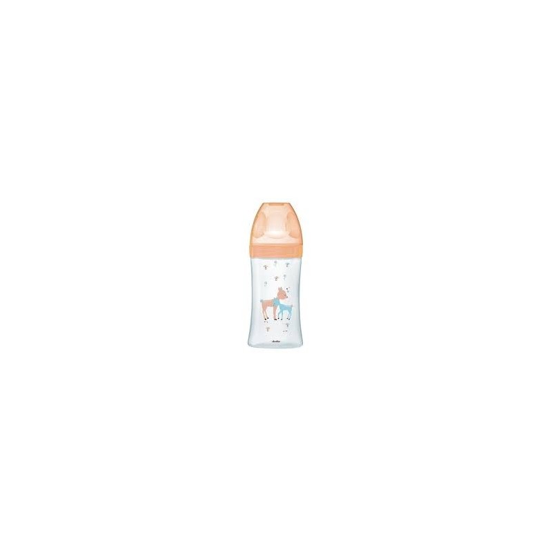 DODIE BIB SENS+ VERRE 270ML BEIGE BICHE 0-6 M TÉT PLATE D2