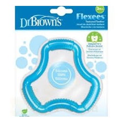 DR BROWNS Anneau de Dentition "Flexees" - Bleu