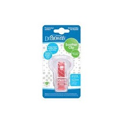 DR BROWNS Attache sucette rose ou bleu