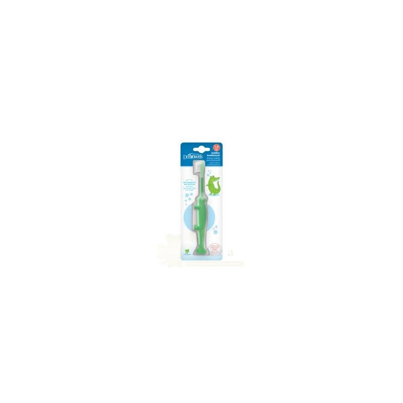DR BROWNS brosse à dents crocodile 1-4ans