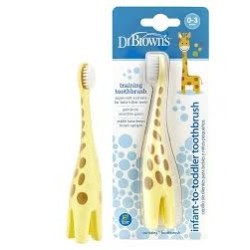 DR BROWNS brosse à dents Giraffe 0-3ans