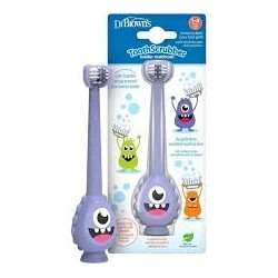 DR BROWNS Brosse à dents monstre violet paquet de 1