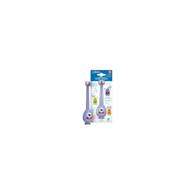 DR BROWNS Brosse à dents monstre violet paquet de 1