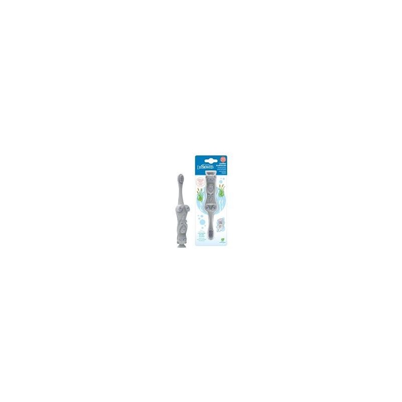 DR BROWNS Brosse à dents pour tout-petits, loutre, paquet de 1