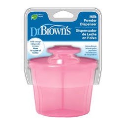 DR BROWNS Distributeur lait en poudre rose