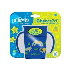 DR BROWNS Gobelet Cheers360 avec poignées  200 ml bleue 6