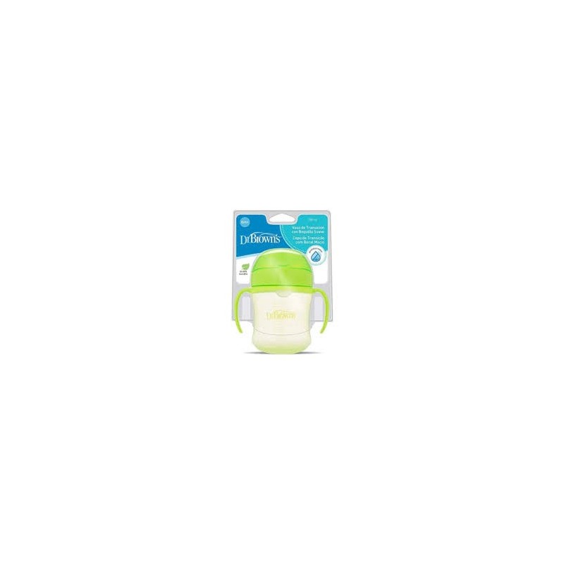 DR BROWNS Goblet transition 180 ml avec poignées 6mois+ 4couleurs