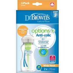DR BROWNS Pack 2 biberons 270ml Cole large
