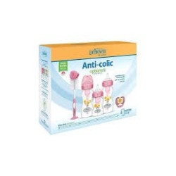 DR BROWNS Pack cadeau PINK(2x270ml,1x150ml,1brosse,1ann-denti,1sucette, 2brst)