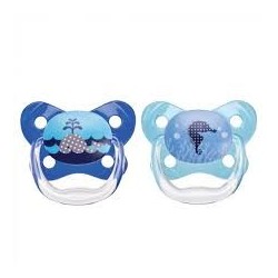 DR BROWNS PreVent BUTTERFLY SHIELD sucette - Stage 1, Blue, 2-Pack