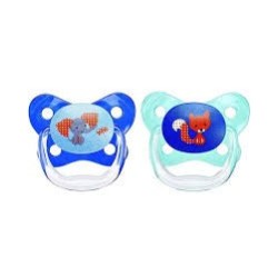 DR BROWNS PreVent BUTTERFLY SHIELD sucette - Stage 2, Blue, 2-Pack