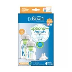 DR BROWNS Sampler kit (270ml,150ml, 2×tétines L1,2×tétines L2)