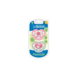 DR BROWNS SUCETTES ADVANTAG 0-18M ROSE 2PACK(PA22003-INTL)