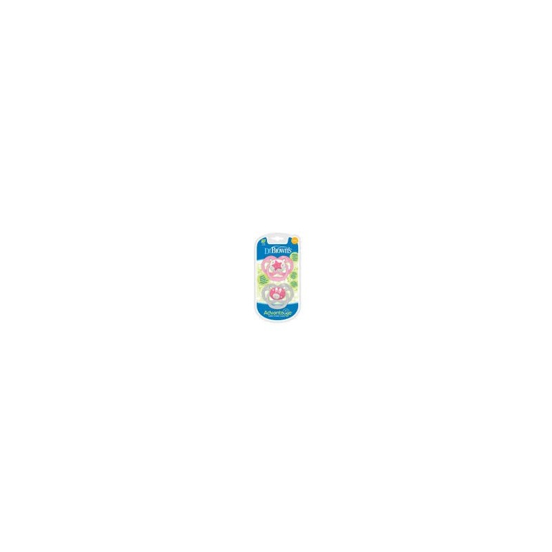 DR BROWNS SUCETTES ADVANTAG 0-18M ROSE 2PACK(PA22003-INTL)