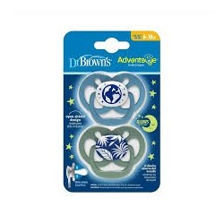 DR BROWNS SUCETTES ADVANTAG 6-18M BLEU 2PACK(PA22004-INTL)
