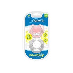 DR BROWNS SUCETTES ADVANTAGE 0-6M 2 PACK(pa12001-intlx)