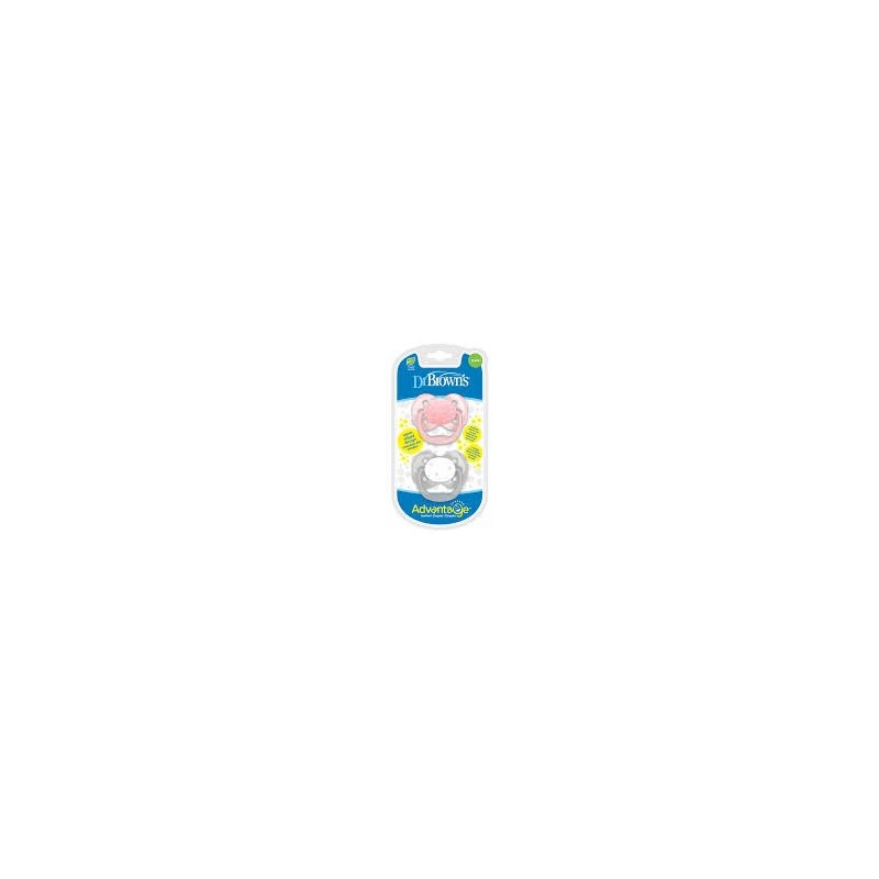 DR BROWNS SUCETTES ADVANTAGE 0-6M 2 PACK(pa12001-intlx)