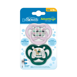 DR BROWNS SUCETTES ADVANTAGE 6-18M 2 PACK(PA22001-INTLX)