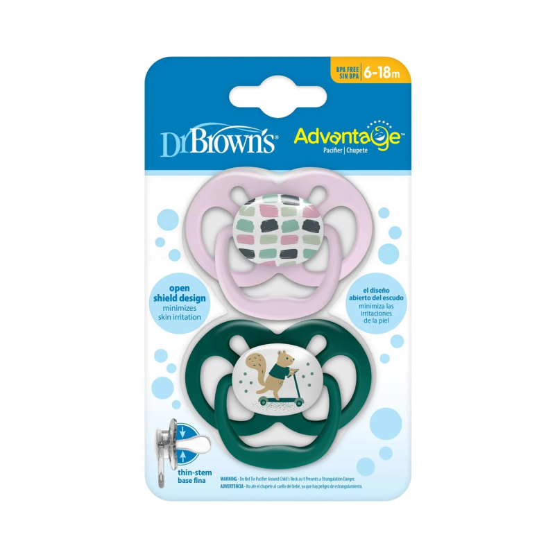 DR BROWNS SUCETTES ADVANTAGE 6-18M 2 PACK(PA22001-INTLX)