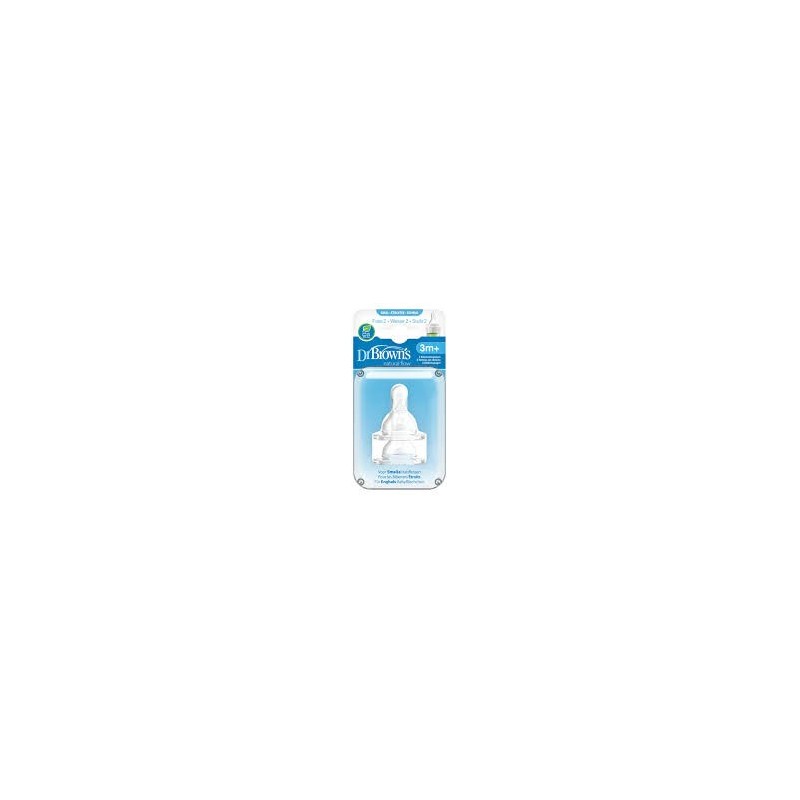 DR BROWNS Tétines Cole étroit L2 (3mois+) pack de 2