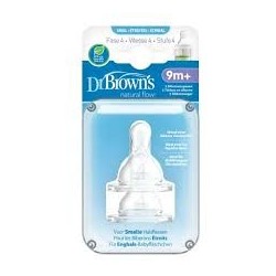 DR BROWNS Tétines Cole étroit L4 (9mois+) pack de 2