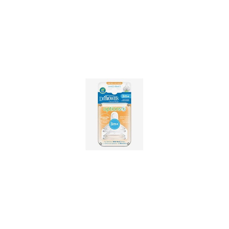 DR BROWNS Tétines Cole large L2 (3mois+) pack de 2