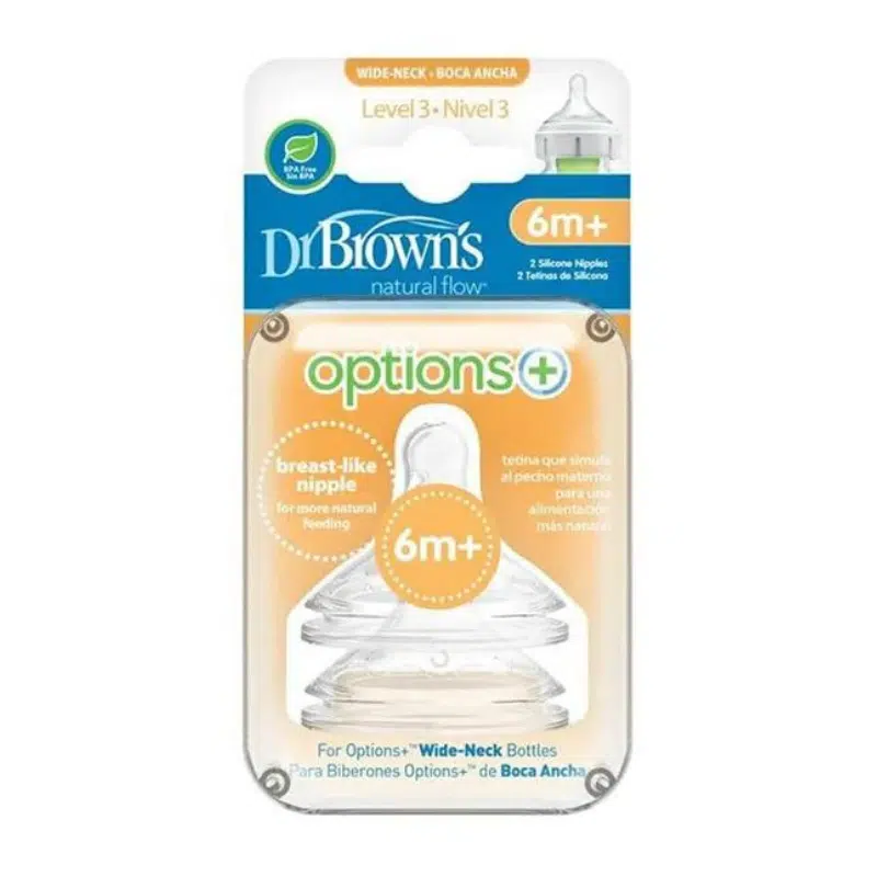 DR BROWNS Tétines Cole large L3 (6mois+) pack de 2