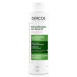 Vichy Dercos Shampoing Anti-Pelliculaire Sensitive cheveu Sensible 200ml