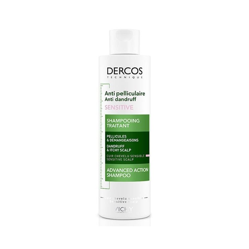 Vichy Dercos Shampoing Anti-Pelliculaire Sensitive cheveu Sensible 200ml