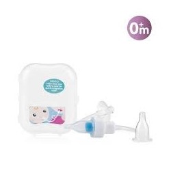 NUBY MOUCHE-BÉBÉ 25-ID781 PACK ASPIRATEUR NASAL DE VOYAGE +0 MOIS