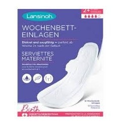 LANSINOH SERVIETTES MATERNITE M 12U