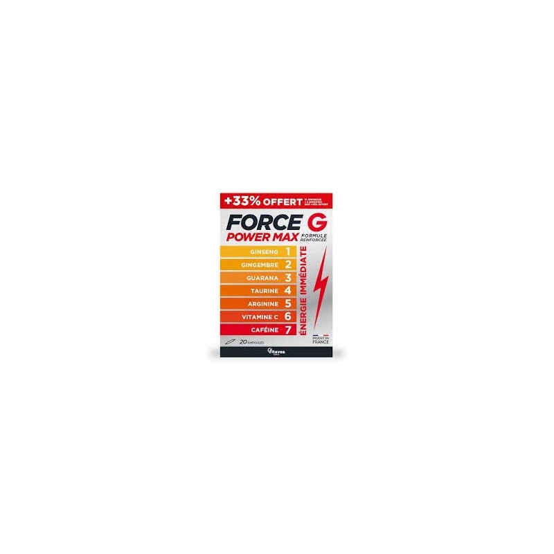 FORCE G POWER MAX 10AMPOULES