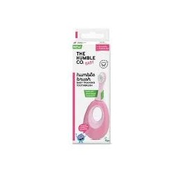 HUMBLE BROSSE A DENTS ROSE POUR BEBES A BASE DE PLANTES