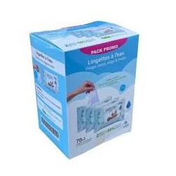 PACK GILBERT LINGETTES 3 A L'EAU BIODEGRADABLES B70