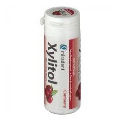 MIRADENT XYLITOL 30 CHEWING-GUM CANNEBERGE