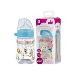 NIP Biberon Cou Large 260 ml Garçon BPA 0%