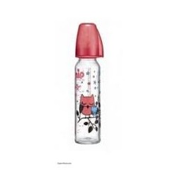 NIP Biberon Plastique  250 ml Fille BPA 0%