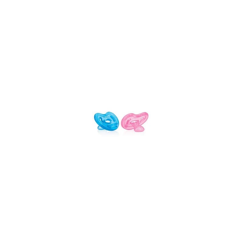 NUBY 2 SUCETTES 100% SILICONE NATURAL FLEX ORTHODENTIQUE 6-36M (20-NV0202004MOS ) .