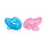 NUBY 2 SUCETTES 100% SILICONE NATURAL FLEX ORTHODENTIQUE 6-36M (20-NV0202004MOS ) .