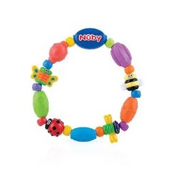 NUBY ANNEAU DE DENTITION 25-ID478 BUG-A-LOOP À RELIEF ET DIFFERENTS TYPES DE SURFACES +4 MOIS