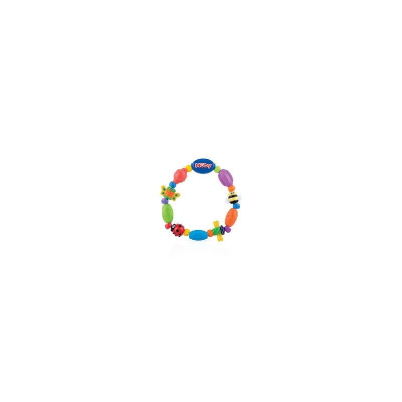 NUBY ANNEAU DE DENTITION 25-ID478 BUG-A-LOOP À RELIEF ET DIFFERENTS TYPES DE SURFACES +4 MOIS