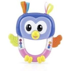 NUBY ANNEAU DE DENTITION 25-NV06003 Jouet Hochet animal lion & hibou +3 mois