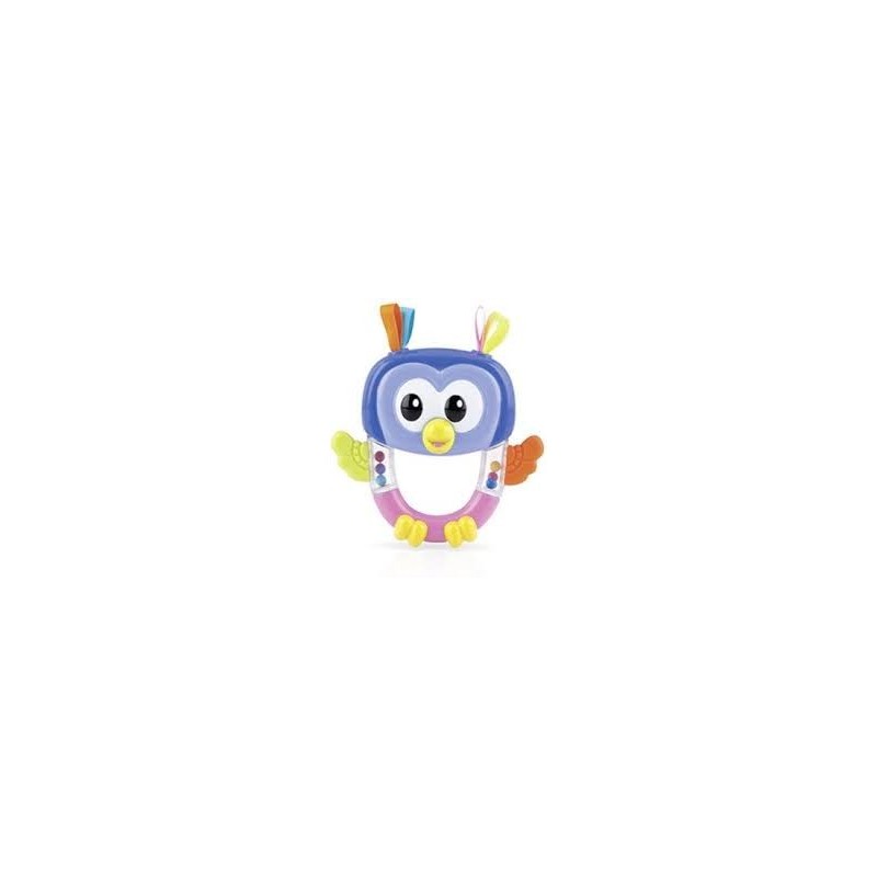 NUBY ANNEAU DE DENTITION 25-NV06003 Jouet Hochet animal lion & hibou +3 mois