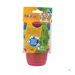 NUBY ASSIETTES 25-ID91161Lot de 6 bols PIC-NIQUE petit modèle 120ml avec couvercle +3mois