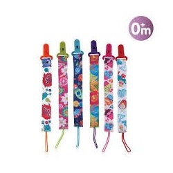 NUBY Attache sucette 25-ID5706 (type bretelle) +0Mois PINK