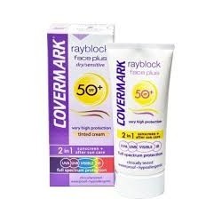 Pack RAYBLOCK FACE PLUS DRY SENSITIVE SPF50  Light Biege x2