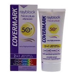 Pack RAYBLOCK FACE OILY ACNEIC SPF50 INVISIBLE x2